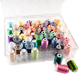 The Quilted Bear 50 Spool Sewing Thread Storage Box