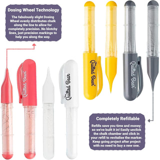 The Quilted Bear Chalk Fabric Marker (silver)