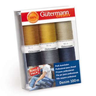 Gutermann Professional Jeans Denim Thread Set 6 x 100m