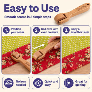 The Quilted Bear Wooden Seam Roller