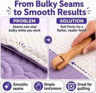 The Quilted Bear Wooden Seam Roller