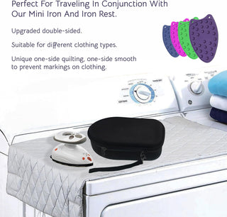 The Quilted Bear Travel Iron Mat and Mesh Ironing Cloth