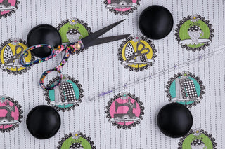The Quilted Bear Leather Pattern weights 6 x 40mm (Black)