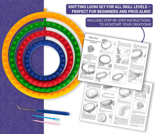 The Quilted Bear Round Knitting Loom Set