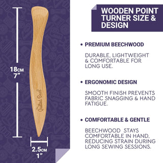 The Quilted Bear Wooden Point Turner