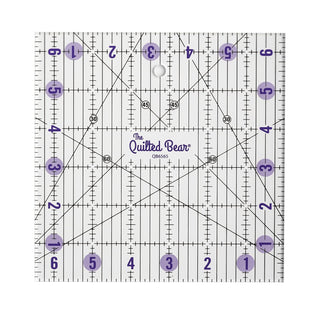 The Quilted Bear Non-Slip Acrylic Quilting Rulers (6.5" x 6.5")
