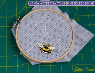 The Quilted Bear Magnetic Needle Minder (Bee)