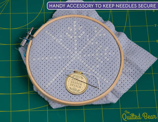 The Quilted Bear Magnetic Needle Minder (Cross Stitch)