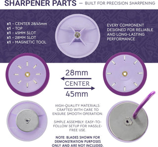 The Quilted Bear Rotary Blade Sharpener for 28mm and 45mm Blades