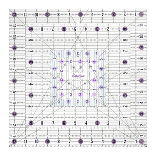 The Quilted Bear Non-Slip Acrylic Quilting Rulers (4.5", 6", 9.5" & 12.5" Bundle)
