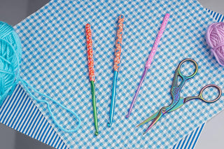 The Quilted Bear Floral Crochet Hooks (10mm Hook)