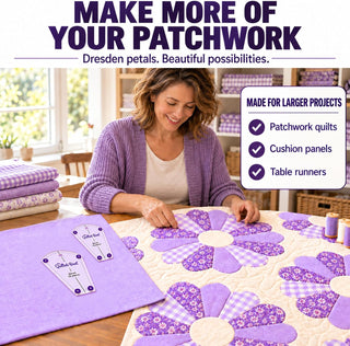 The Quilted Bear - Dresden Quilting Templates - Set of 8 (2 Inch - 6 Inch)