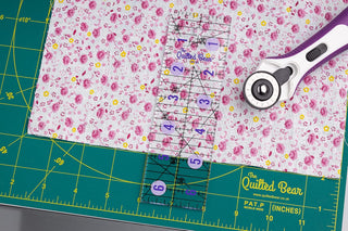 The Quilted Bear Non-Slip Acrylic Quilting Rulers (0.5" x 8")