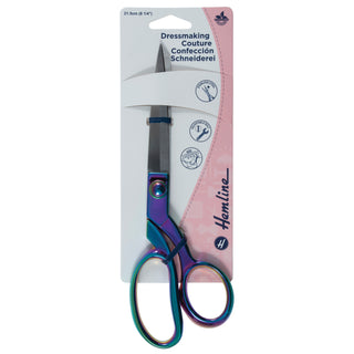 Hemline Rainbow Dressmaking Scissors 21cm/8.25"