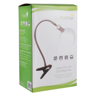 PURElite Large Magnifying Clip-On Lamp