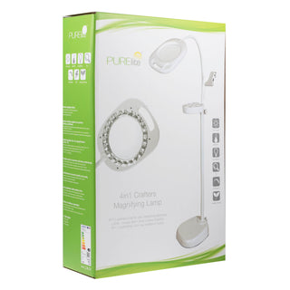 PURElite 4-in-1 LED Magnifying Craft Lamp