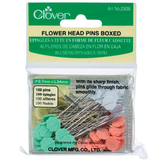 Clover Flower Head Pins Box