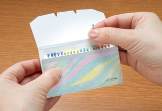 Clover Marbled Glass Head Pins