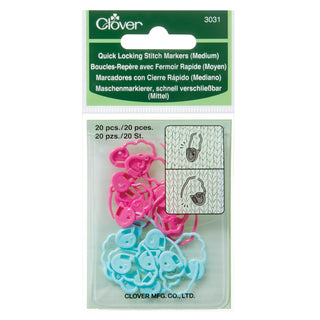 Clover Medium Quick Locking Stitch Markers