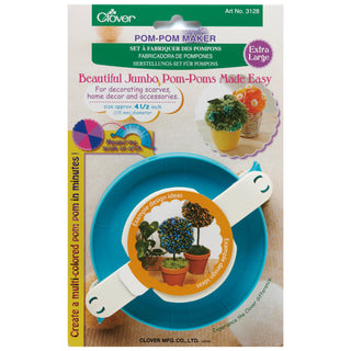 Clover Extra Large Pom Pom Maker 4 1/2"