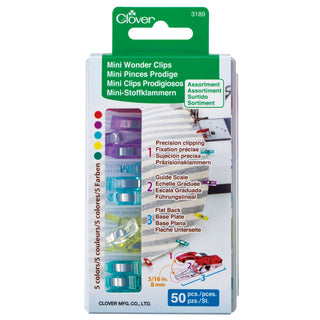 Clover Mini Wonder Clips 50 Pack