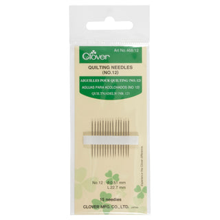 Clover Quilting Needles Size 12