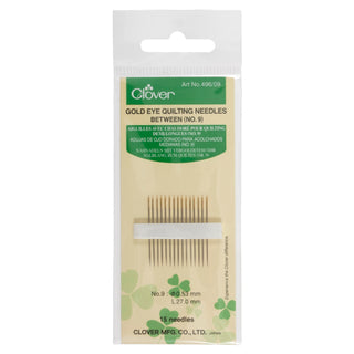 Clover Gold Eye Quilting/Betweens Needles Size 9