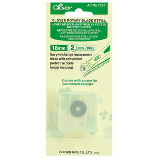 Clover Rotary Blades Refill Pack 18mm x 2