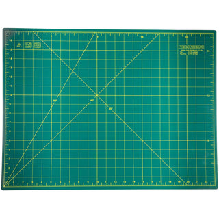 The Quilted Bear 18" x 24" (A2) Double Sided Self Healing Cutting Mat - Green