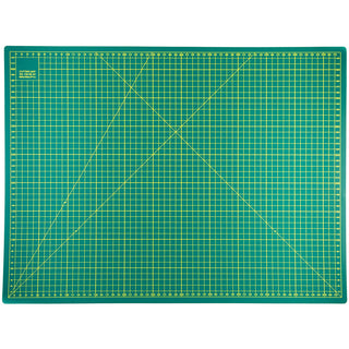 The Quilted Bear 18" x 24" (A2) Double Sided Self Healing Cutting Mat - Green