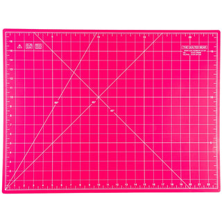 The Quilted Bear 18" x 24" (A2) Double Sided Self Healing Cutting Mat - Pink
