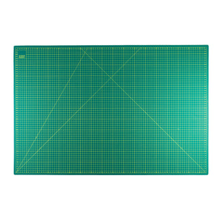 The Quilted Bear 36" x 24" (A1) Double Sided Self Healing Cutting Mat - Green