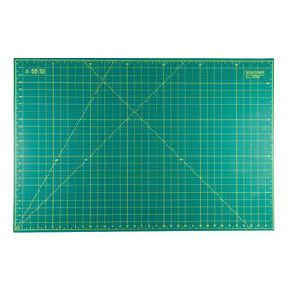The Quilted Bear 36" x 24" (A1) Double Sided Self Healing Cutting Mat - Green