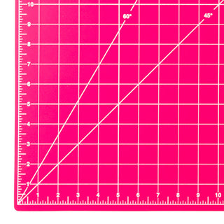 The Quilted Bear 36" x 24" (A1) Double Sided Self Healing Cutting Mat - Pink