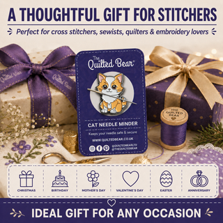 The Quilted Bear Magnetic Needle Minder (Cat)
