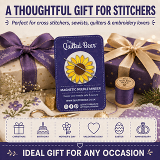 The Quilted Bear Magnetic Needle Minder (Sunflower)