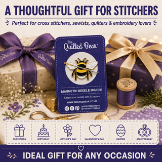 The Quilted Bear Magnetic Needle Minder (Bee)