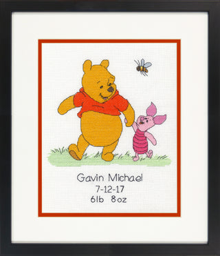 Dimensions Counted Cross Stitch Kit - Birth Record - Winnie the Pooh