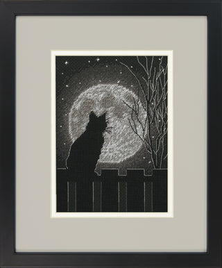 Dimensions Counted Cross Stitch Kit: Black Moon Cat