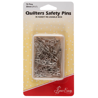 Sew Easy Open Plated Safety Pins 30mm