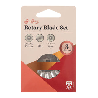 Sew Easy Stainless Steel 45mm Assorted Rotary Blade Set