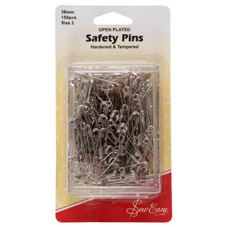 Sew Easy Open Plated Safety Pins 38mm