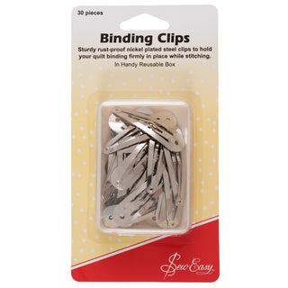 Sew Easy Rust Proof steel Plated Binding Clips