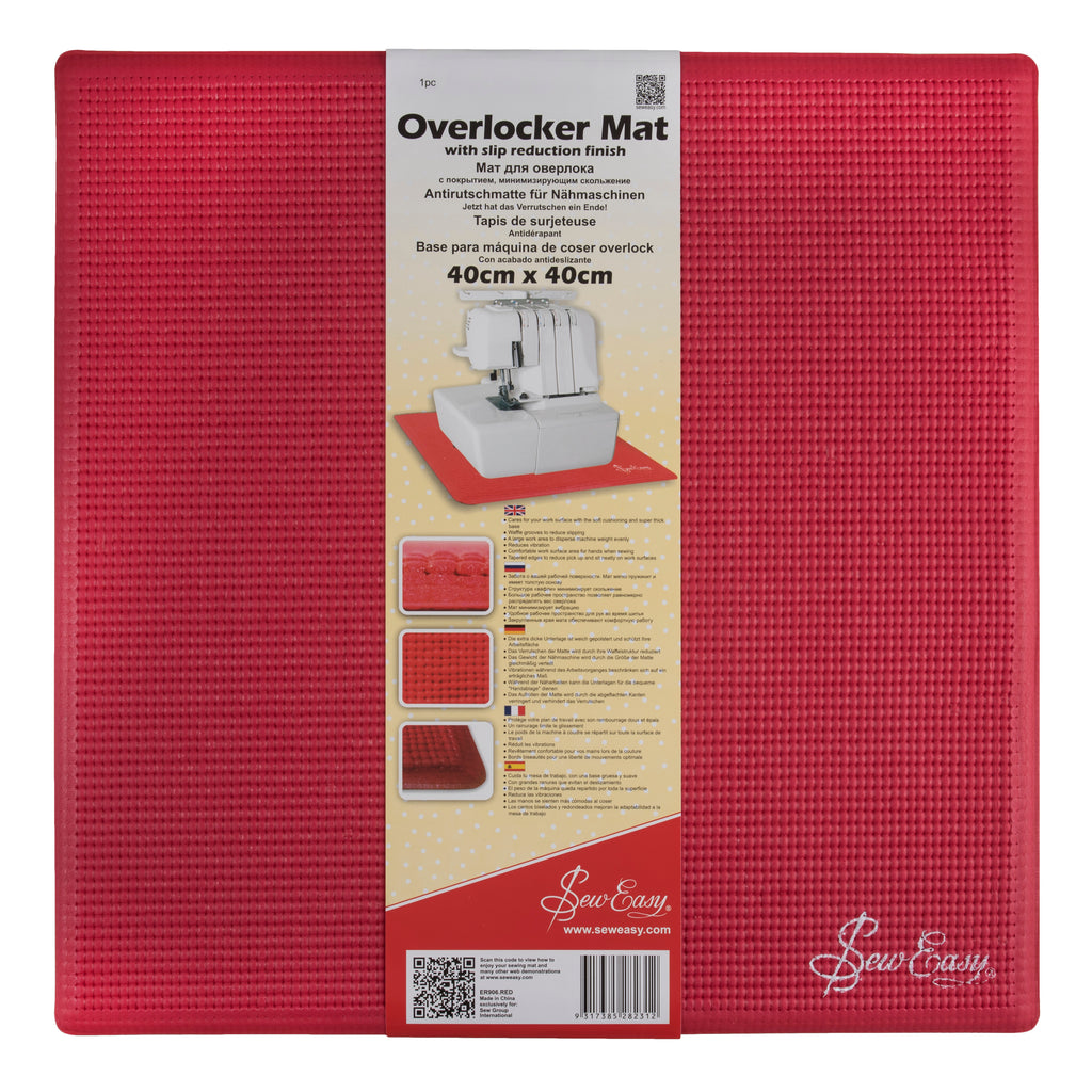 Sew Easy Red Overlocker Slip Reduction Mat 40 x 40cm – The Quilted Bear