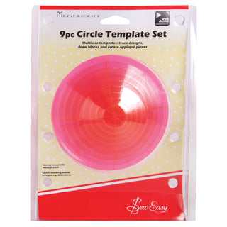 Sew Easy Quilters Circular Templates Set of 9