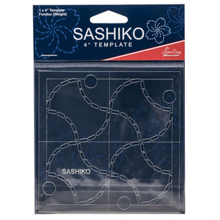 Sew Easy Sashiko Embroidery Template 4" x 4" Fondou (weights)