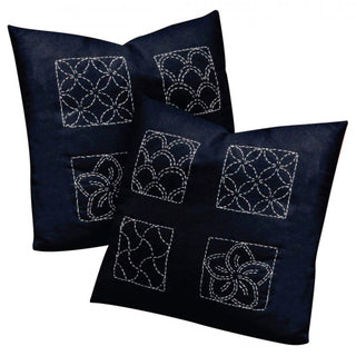 Sew Easy Sashiko Embroidery Cotton Fabric 1m x 1.42m - Dark Navy