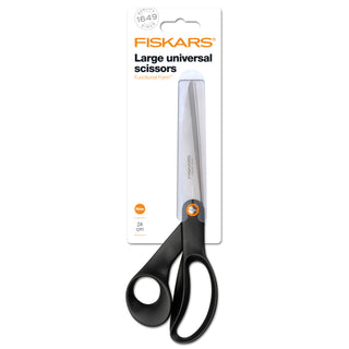 Fiskars 24cm / 9.5in Functional Form Black General Purpose Scissors