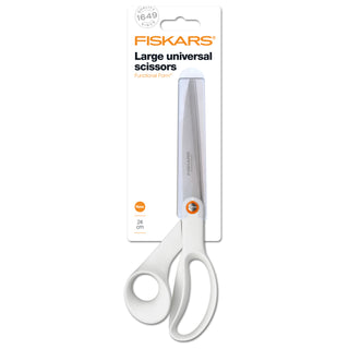 Fiskars 24cm / 9.5in Functional Form White General Purpose Scissors