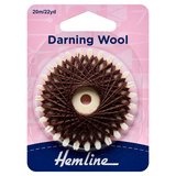 Hemline Brown Strong Washable Darning Wool 20m
